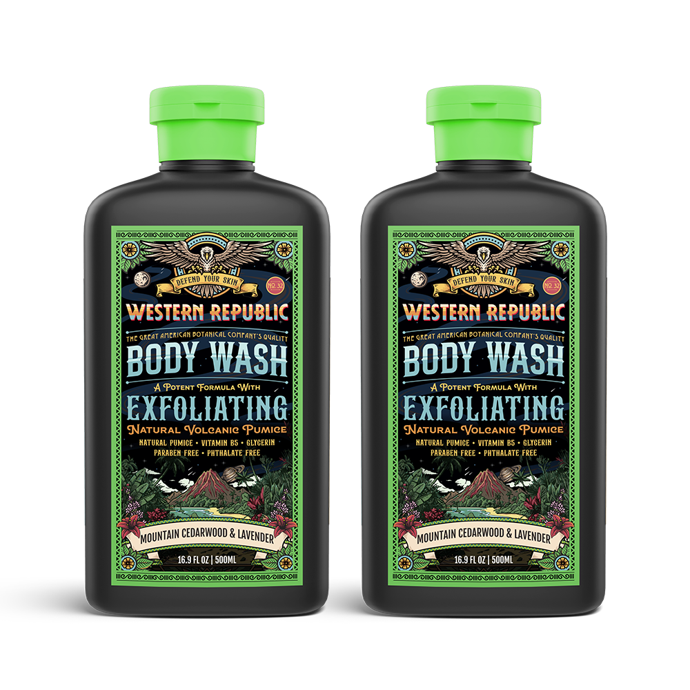 Mountain Cedarwood & Lavender Exfoliating Body Wash